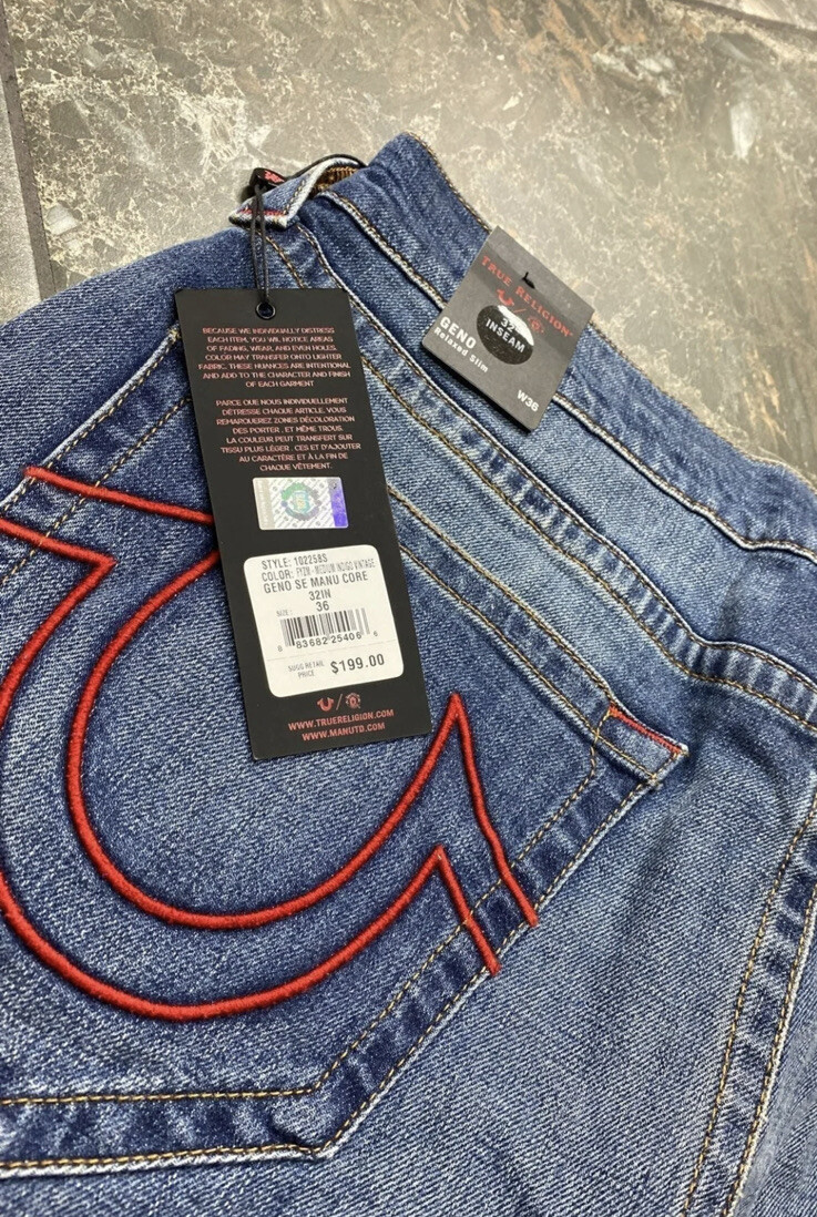 Джинсы Mens True Religion Jeans Red 